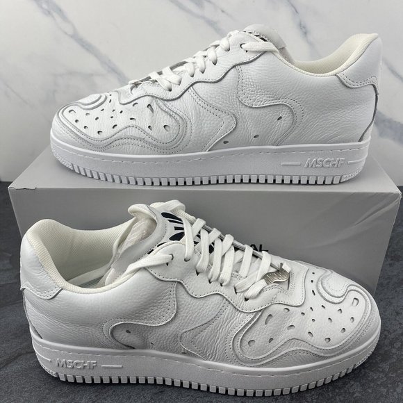 MSCHF Super Normal Size 11 Mens Coke White Triple Rare AF1 Air Force 1 Type NWB - Picture 1 of 12